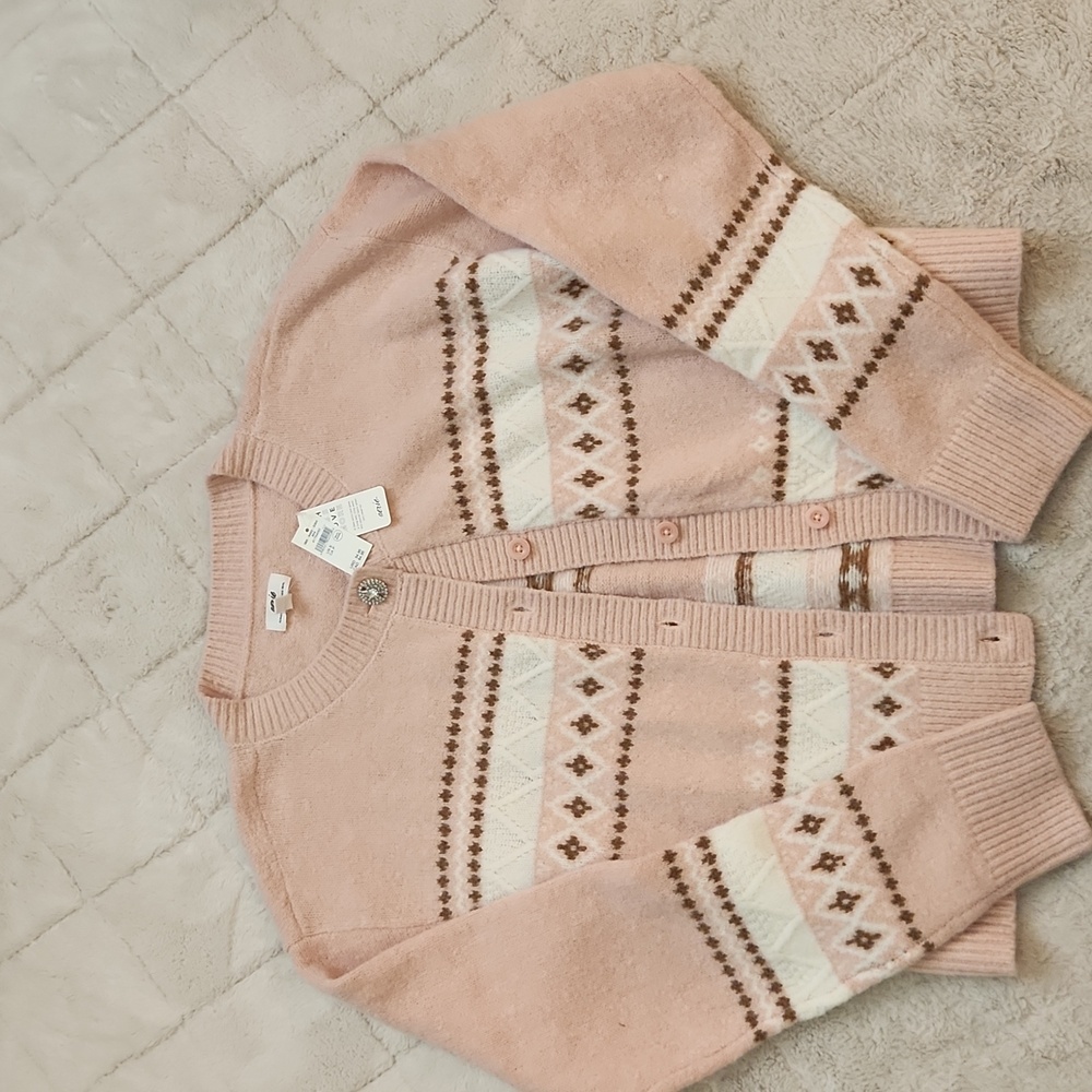AERIE UNREAL FAIRISLE CARDIGAN